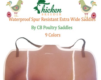 Chicken saddle Poultry saddle Hen Saddle Hen apron basic/fleece waterproof canvas with SIDE PROTECTORS, S,M,L,XL chicken protector