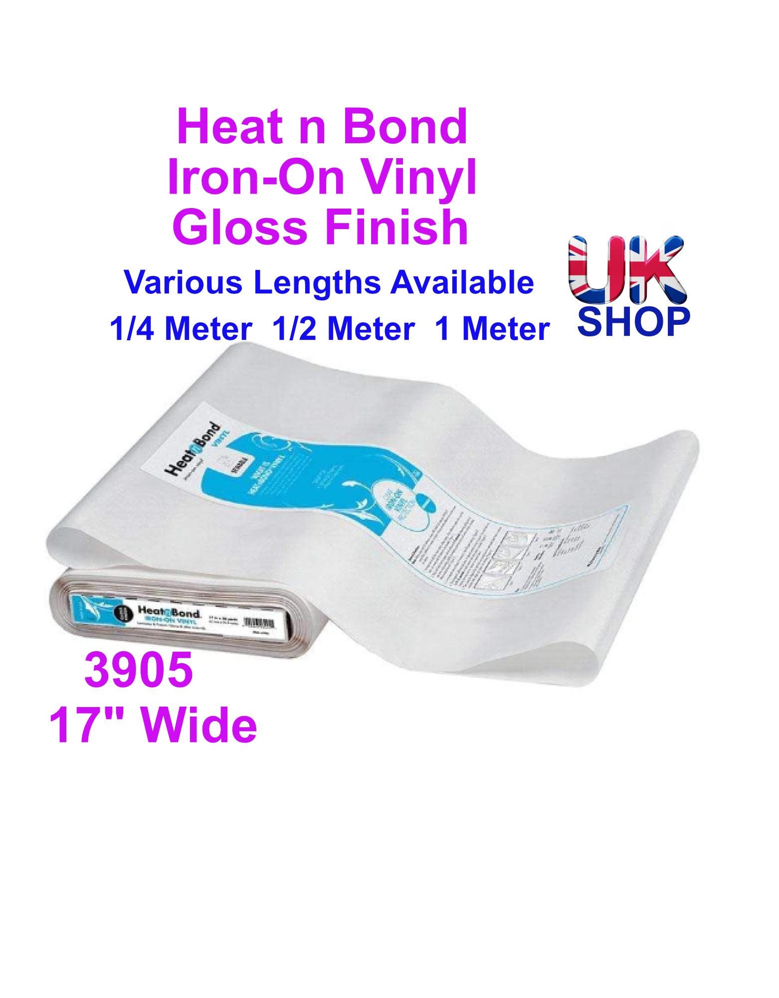 Heat N Bond Iron on Vinyl Gloss Interfacing - PER QUARTER METER Heat N Bond Iron on Vinyl Gloss Interfacing - PER QUARTER METER