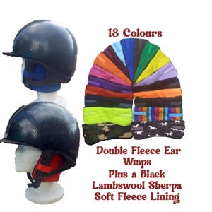 Reithelm, Ohrenwärmer Muffs mit doppeltem Fleece, Lammwolle Sherpa weiches Fleece-Futter, Kinder, Erwachsene, Reithelm, Fahrradhelm