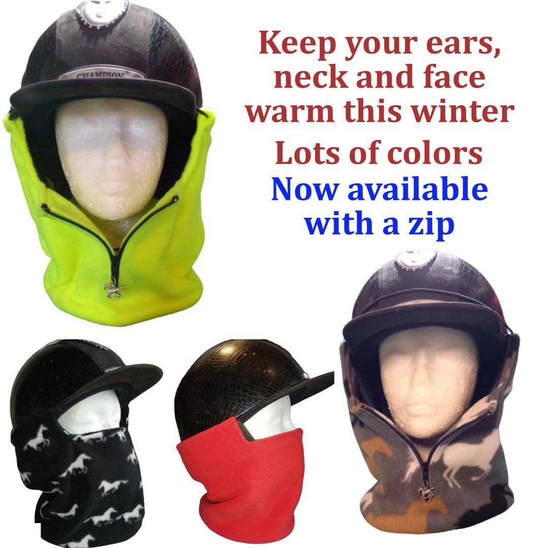 Riding Hat Ear Muffs Warmers Winter Face Warmer Fleece Neck Gaiter