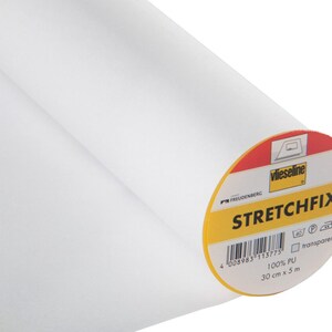 Stretch Fix elastisch, Wärme aktiviert klebendes Transferpapier, Stickapplikation, Stoff zu Stoff, 1/2 Meter auf volle Rolle