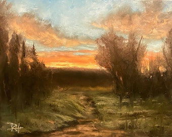 抽象的な風景油彩画24✖️27 抽象的な風景油彩画24✖️27