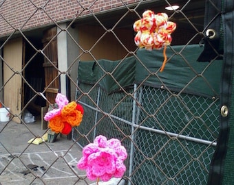 Crochet Yarnbomb Flower