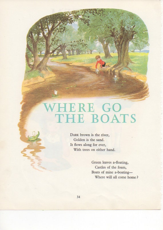 View Robert Louis Stevenson Where Go The Boats Pics