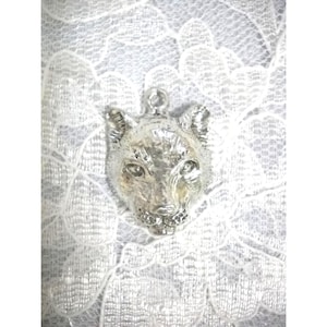 American COUGAR HEAD Mountain Lion Wildlife Animal Silver Pendant on Adjustable Cord Necklace Big Cat Mountain Cats