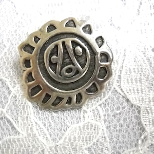Taino SOL DE UTUADO Puerto Rico Heritage Pewter Pendant on Adjustable Cord Necklace Symbol for Sun Power Energy and Vitality
