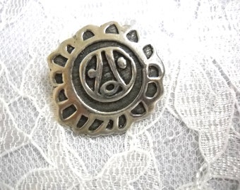 Taino SOL DE UTUADO Puerto Rico Heritage Pewter Pendant on Adjustable Cord Necklace Symbol for Sun Power Energy and Vitality