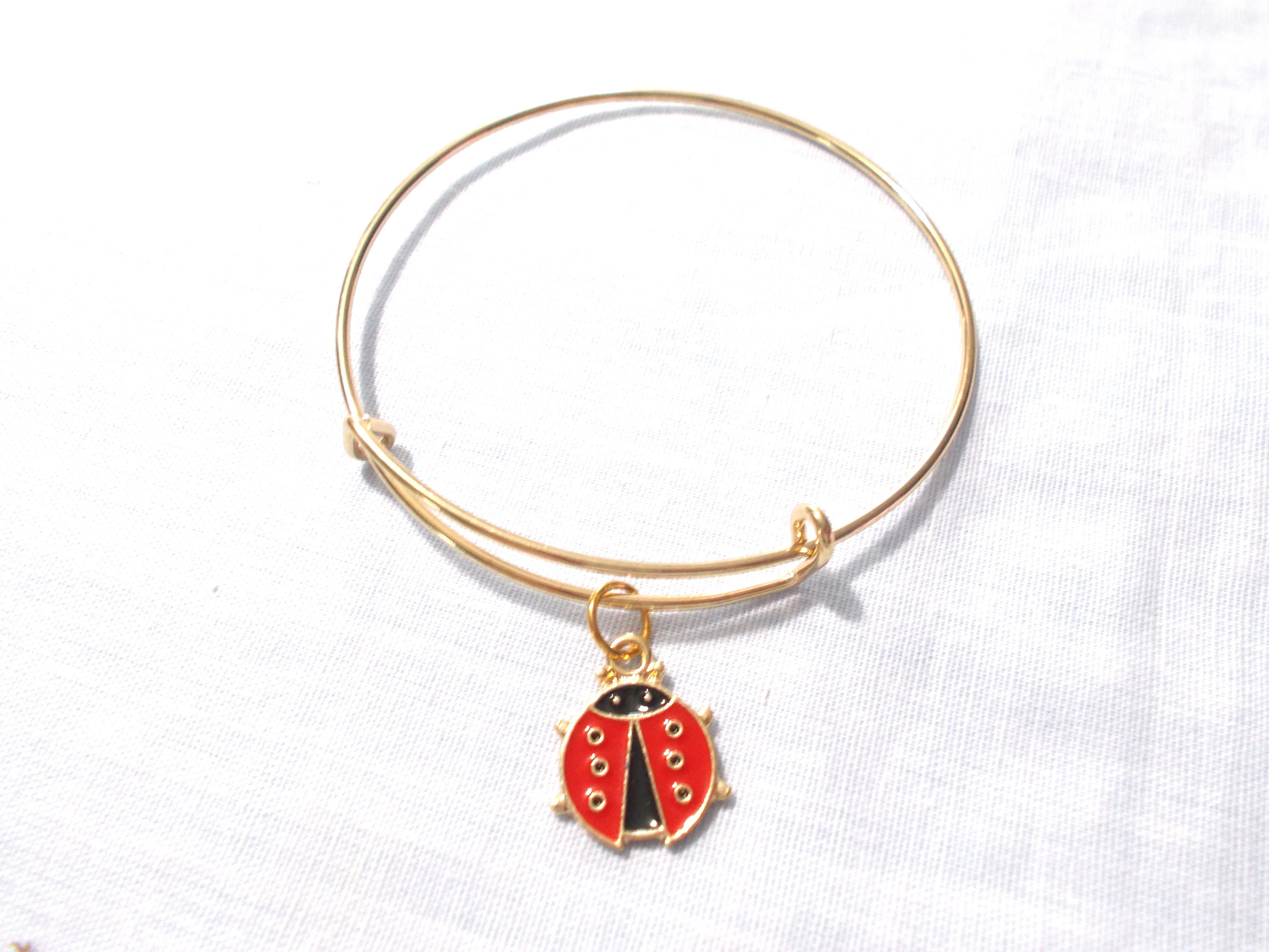 Alex and ani ladybug charm bangle best sale