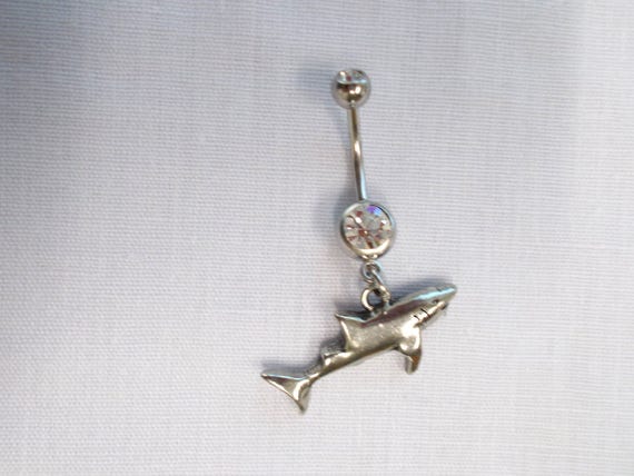 Shark belly hotsell button ring