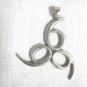 666 Number of the Beast 666 Unholy TRINITY Occult Devil Satanic USA Cast Pewter Pendant Dark Ritual Adj Necklace