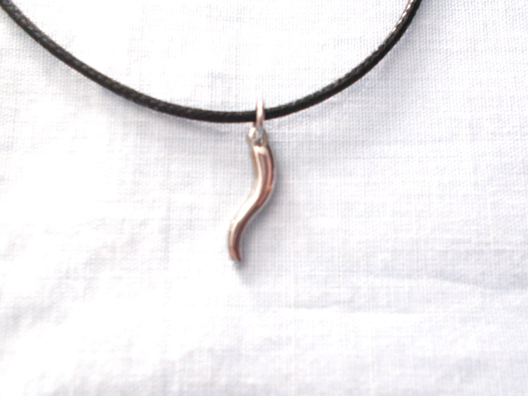 Stainless Steel ITALIAN HORN Cultural Symbol Italy Pendant Necklace