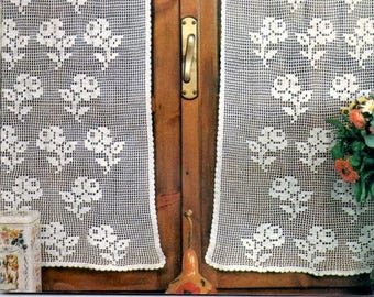PDF Crochet pattern curtains-tend - Crochet tend- Home decor - vintage  crochet