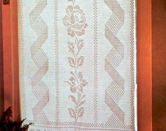 PDF Crochet pattern curtains-tend - Crochet tend- Home decor - vintage  crochet