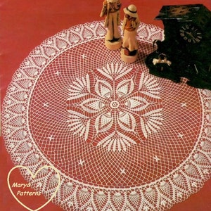 PDF  Pineapple Crochet pattern doily - Home decor - vintage  crochet - artistic crochet