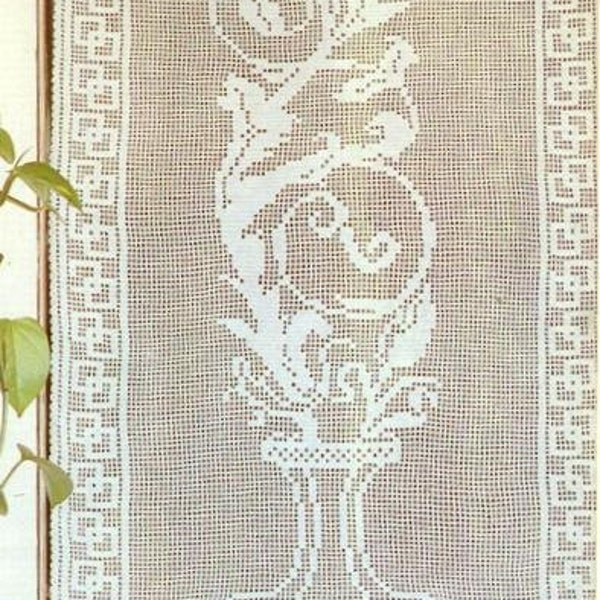PDF Crochet pattern curtains-tend - Crochet tend- Home decor - vintage  crochet