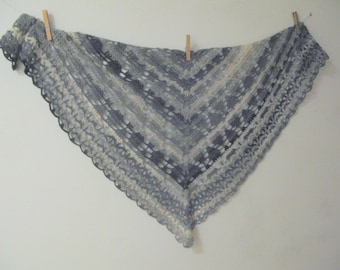 PDF Crocheting Pattern Crocheting Shawl Grey Gradient - Etsy Ireland