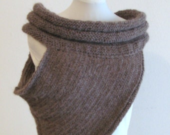 PDF knitting  pattern  - Katniss cowl inspired  - size  S - M/l - XL