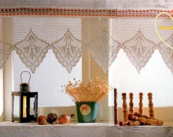 PDF Vintage Crochet pattern curtains-tend - Crochet tend- Home decor - vintage  crochet