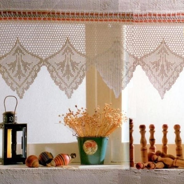 PDF Vintage Crochet pattern curtains-tend - Crochet tend- Home decor - vintage  crochet
