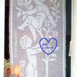 PDF Crochet pattern curtains-tend - Crochet tend- Home decor - vintage  crochet