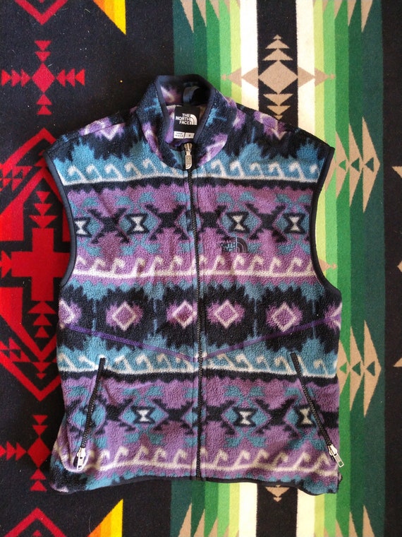 north face aztec vest