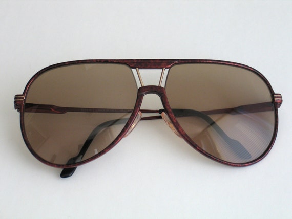 SALE 20% Ferrari Formula (model F,29) unisex vintage sunglasses. Made in the 80\u0027s. Dark red frame and brown lenses.