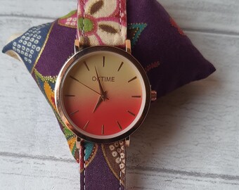 Japan Fabric Watch - Handmade Leather