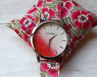 Montre en tissu Liberty London - Cuir Fait Mains