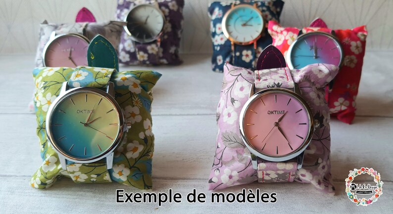 Montre en tissu Liberty London Cuir Fait Mains image 5