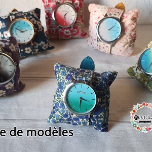 Montre en tissu Liberty London Cuir Fait Mains image 6