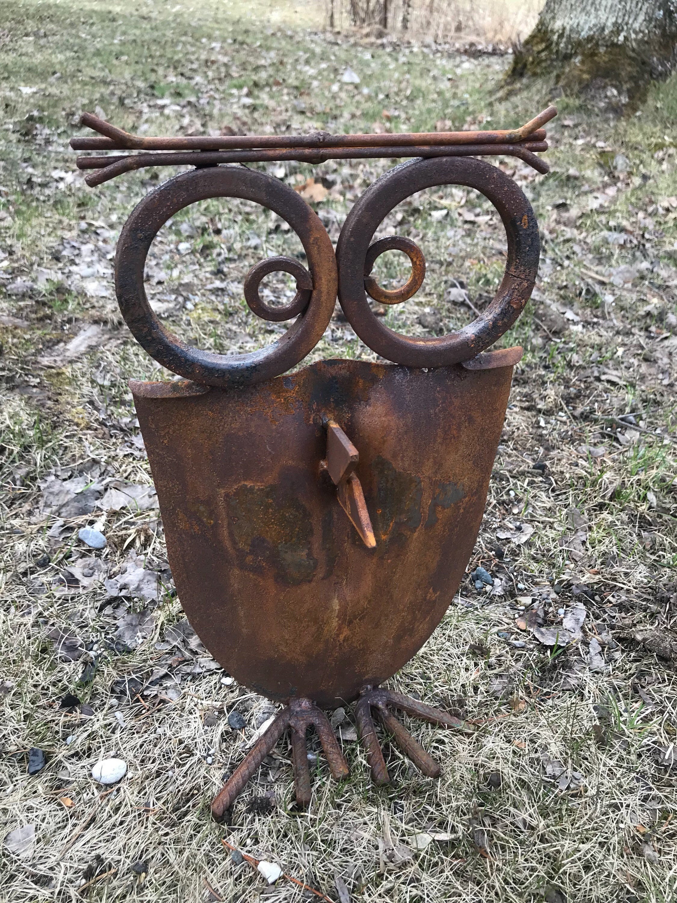Recycled Shovel Owls. Shoves. Yard Art. Outdoor Decor. Yard. Etsy