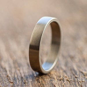 Titanium Minimalist Matt Ring  - Extra durable - Industrial - Minimalist -  Wedding ring Waterproof - Gift Idea - Modern - Unique