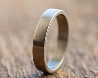 Titan Minimalist Matt Ring - Extra langlebig - Industrial - Minimalist - Ehering Wasserfest - Geschenkidee - Modern - Einzigartig