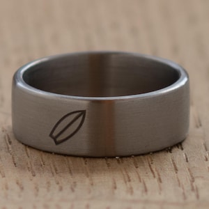 Surf Matt Ring  - Extra durable - Industrial - Minimalist -  Wedding ring Waterproof - Gift Idea - Modern - Unique - Titanium Minimalist