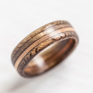 Recycled Skateboard Anniversary Ring -  Wooden Ring - Wedding ring Waterproof - Wooden Jewellery - Gift - Skateboard Ring - Boardthing