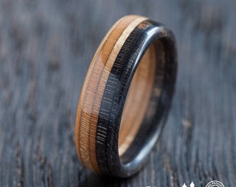 Recycled Skateboard Skateboard Ring - Gift for him - Recycled Skateboards -  Wedding ring - Gift for her - Wood - Wooden Jewellery