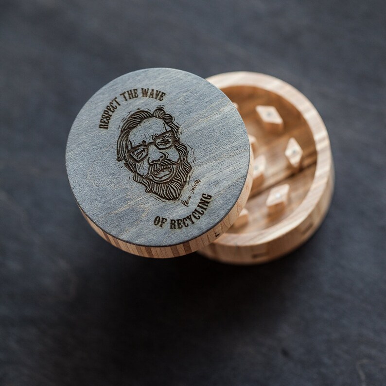 Herb Grinder Recycled Skateboard Herb Crusher Smoker Etsy