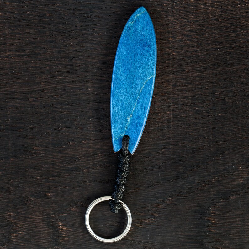 Surfboard Recycled Skateboard Keychain Surfing Wave Etsy