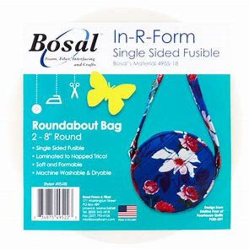 Bosal Inrform Single Sided Fusible Circles for Roundabout Bag, Bag