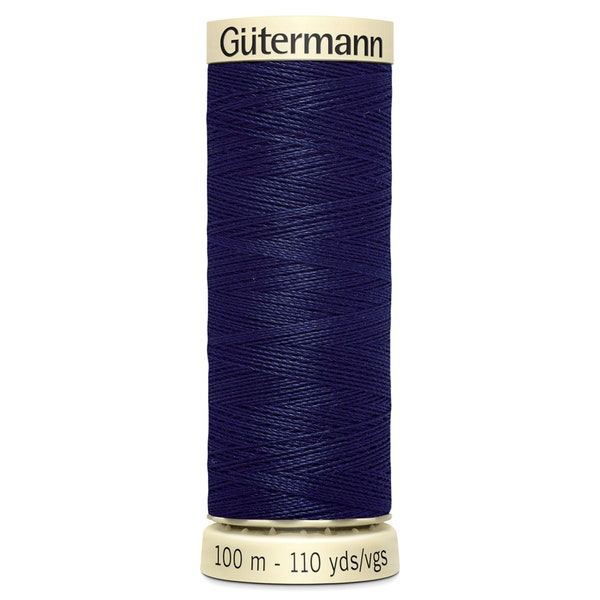Gutermann Sew All Thread, 100 metres, Colour 310 Navy, UK seller