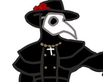 Plague Doctor Sticker - 3in