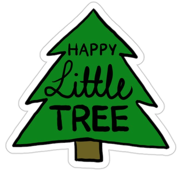 Happy Little Tree Bob Ross Sticker
