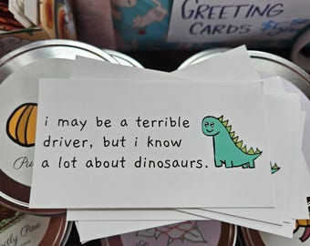 Dinosaur Bumper Sticker