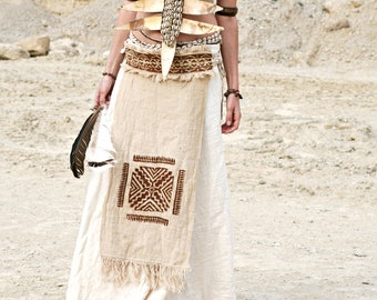 Tribal Panelskirt Blockprint by GayatriTribalCrafts