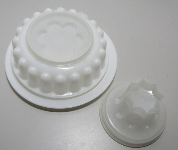 ヴィンテージ タッパーウェア 小型 ホワイト ゼリー型 トレイ