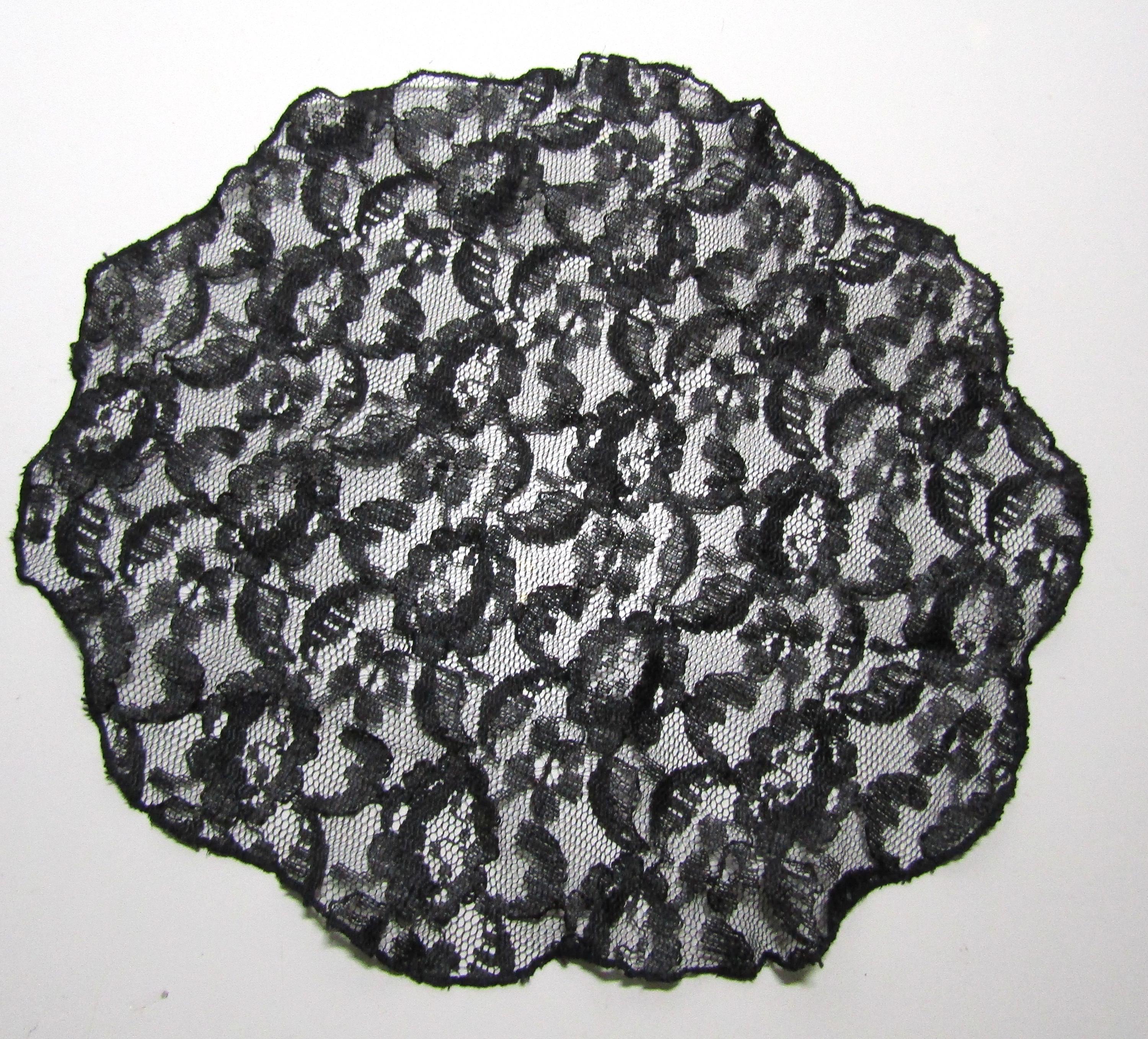 Daytime Wrap  Church Chic Black Lace Floral Hat il_fullxfull.7062349499_nibv.jpg main image 3