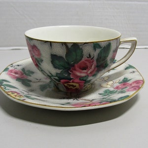 Vintage Crown Ducal Teacup and Saucer Ascot 1926