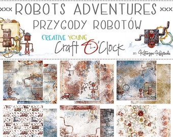 Blocks Craft O Clock Collection "Robots Adventures" -- Format of your choice