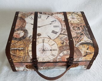 Clockwise" suitcase -- Handmade -- Decoration, Souvenir storage, Travel