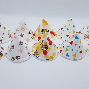 Lot of Teepee to pee Rabbits / Bees / Paws / Triangles of your choice -- (pee shield, pee cone, pee protector,...) OEKO-TEX